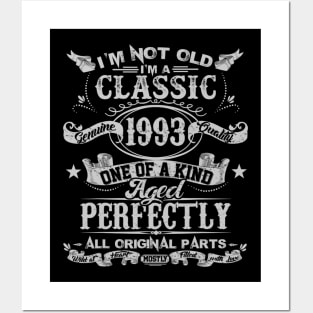 Classic 27th birthday gift for men women Vintage 1993 Posters and Art